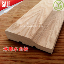 Relief aqua truluglia natural solid wood line door cover frame decoration background wall window covered flat wire etc.