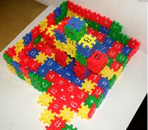 Digital building blocks Desktop parquet plastic toy plastic building blocks Children building blocks kindergarten building blocks 166 pieces