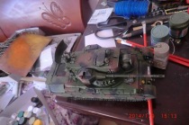 Tamiong 35099 Cheetah air defense tank model generation workers (package board pieces)