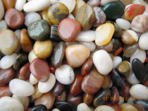Natural pebbles Yuhua stone colorful stone landscaping decoration raw stone small stone hydroponic plant fish tank Stone