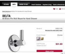 DELTA Deerda Deerda imported Deerda single hook All-Brass Chrome plated