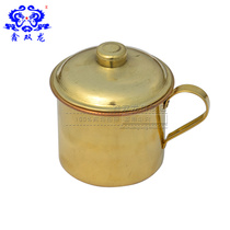 (Xin Shuanglong) thick copper tableware Copper Cup brass cup pure copper tea cylinder pure copper Cup