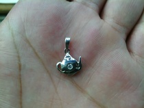 S925 Silver Pot Styling Pendant in the shape of a