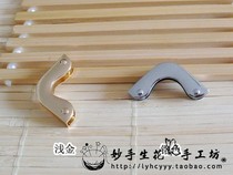 DIY Handmade Bag Kits Accessories Bags Five Gold Accessories Light Gold Chrome Color Bag Corner Wrap Rangey Side Length 25MM