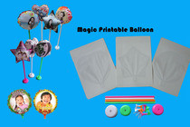 DIY print magic color advertising balloon personality photo custom balloon A4 heart-shaped round wedding holiday decoration