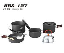 Brother BRS-157 Outdoor Picnic Cooker Cover Pan 6-8 People Multifunction Pan With Kettle Suit Hanging Pan