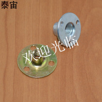 Shanghai factory price m6 m8 1 4 5 16 iron plate nut furniture lock locking flat three hole T cap