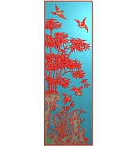 Plum orchid bamboo chrysanthemum clove cabinet orchid bamboo size 365*1100 computer engraving relief map gray-scale JDP