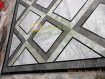 Marble and granite water jet water knife mosaic puzzle curtain wall wave line floor 1160