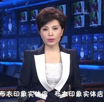 Cloth impression tailor-made female host on the camera broadcasting art test interview suit QB697