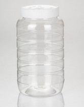Honey bottle plastic bottle 2 5kg thick transparent PET bottle food 1250g sealed storage tank with inner lid