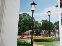 European and American courtyard street lights Outdoor waterproof landscape outdoor high pole lamp Villa garden street lights