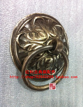 (Bonus classical copper accessories) antique pure copper door accessories flower shaped door ring 11 5cm door handle