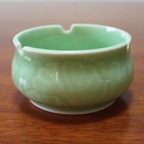 Green Porcelain Ashtrays Disciples Kiln Powder Green Mezi Green Ceramics Peony Hotel Boutique Green Porcelain Home Products Fashion Ashtrays