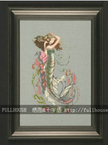 Cross-stitch electronic picture redrawing source file-md92-Nanhai Mermaid Fairy Fairy Dream Character