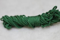 Tibetan Buddhist pearl accessories pure handmade four strands of silk thread hand-twisted silk thread (green)