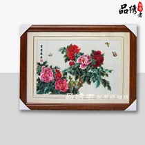 Authentic Xiang embroidery decorative painting embroidery fine flowers rich handicrafts finished products wedding supplies opening and housewarming