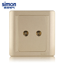 Simon Switch Socket 55 Series Champagne Gold Dual TV Socket N55119-56