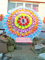 Funeral supplies 1 8 M cloth wreath funeral wreath simulation wreath