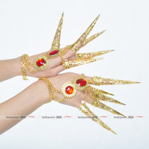 Belly dance bracelet Hand jewelry Gold long nails performance dance Indian dance thousand hands Guanyin bracelet