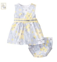 100% American original imported American Calvin Klen girl print dress with panties in stock