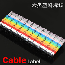 Six types of number Tube network cable number Tube card type digital label phone number tube number 0-9