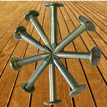 Cross test nail 5 cm full steel 7cm stainless steel steel nail 10 cm galvanized boundary-site nail round head steel spike nail