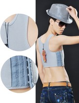 High comfortable breathable sweat-wicking three-row adhesive hook half-body short without bandage TT corset les bodice t