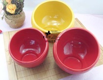 Special color glaze boiled meat slice bowl raw hot pot restaurant bowl pickled fish bowl spherical bevel bowl yellow glaze red glaze noodle bowl