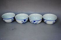 Mingcheng Hua Blue and White Butterfly Love pattern Cup