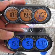 Car internal and external thermometer Car temperature Car clock Car clock Car thermometer Car temperature