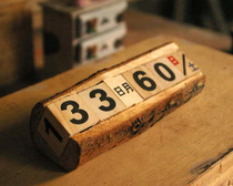 New zakka groceries home decorations ornament retro log calendar do old desk calendar creative birthday gift