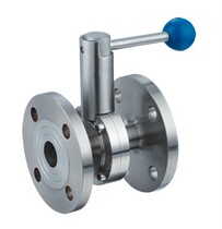 304 sanitary manual flanged butterfly valve D41X-10P sanitary flanged butterfly valve DN25 50 80 100