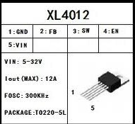 Shanghai Core Dragon Step-down Power Supply Converter Chip XL4012 XL4012E1 High Power Type