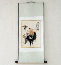 Calligraphy and painting scroll hanging paintings Gift hand painted imitation Fan Zeng Xiaopindu ancient contemporary art painting home decoration painting
