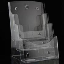 A4 three-layer information rack A4 acrylic flyer display rack Transparent organic information rack desktop display box