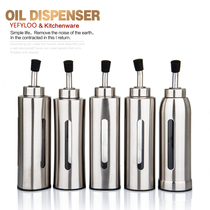 304 stainless steel visual oil bottle anti-leakage oil pot soy sauce vinegar bottle portable outdoor oil pot barbecue picnic