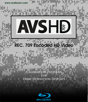 Home Theater Tools AVSFORUM Display Device Calibration AVS HD 709 Blu-ray