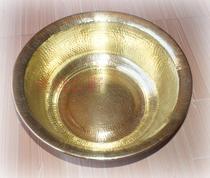 Lijiang Copper Basin brass small washbasin handmade brass basin washbasin handmade copper basin