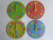 Kindergarten classroom layout decoration decoration foam medium stereo clock wall stickers hot sale