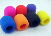Thickened 5-color anti-spray hood sponge cover KTV microphone cover windproof microphone sleeve sponge cover