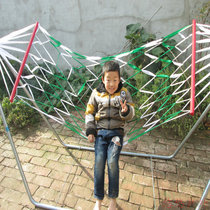  Factory direct sales color strip mesh wooden stick hammock special offer outdoor indoor leisure swing creative hammock