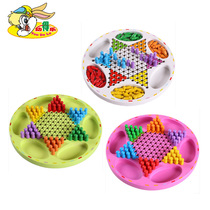 Young Dele Hexagon Checkers Flying Chess Two-in-One Childrens Educational Toys Multifunctional Table Game 3-7 Years Old