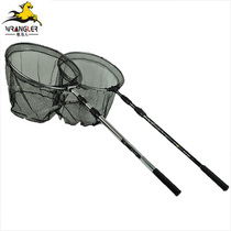 Wrangler aluminum alloy 1 8 meters square tube 35cm mesh fishing gear copy net fishing copy net Fishing net can be positioned