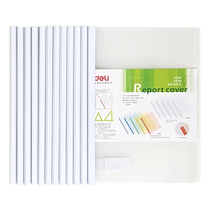 Office Supplies Deli Stationery 5534 Drawbar Clamp Lever Folder A4 Transparent Lever Clip