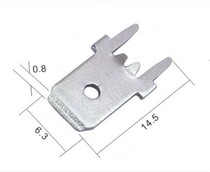 DJ6111-6 3*0 8 car connector Terminal 6 3 positioning welding insert 6 large quantity favorable