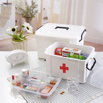 Large household medicine box plastic box first aid box storage box finishing box large capacity medicine box