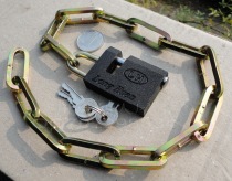 Custom-made open chain lock-iron chain lock-iron chain (diameter of about 4mm and total length of about 60cm)