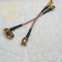 SMA-JW bent male head (inner needle) turn RP-SMA-J (inner hole) RG316 jumper 10cm