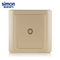 Simon Switch Socket 55 Series Champagne Gold Series TV Socket N55113-56